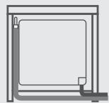 SMEG CO68GMPD9 - Anschluss mit einem Gummischlauch - 1