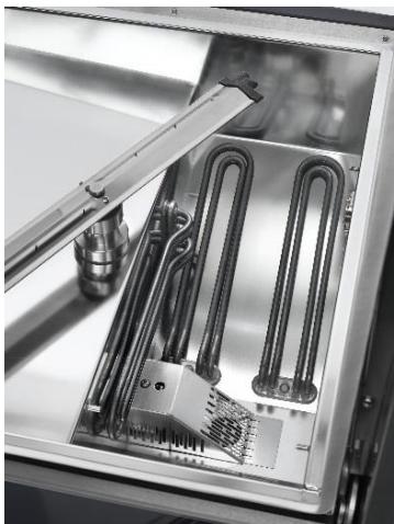 SMEG WD6010-36 - Vue de la cupule - en ayant retiré le filtré d'eau principal - 2