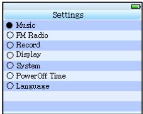 BLUESKY BMP7407 - Menu principal - 2