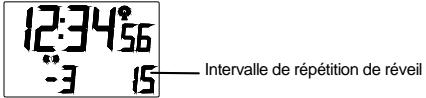 LA CROSSE TECHNOLOGY WT292 - REGLAGE DE LA REPETITION DE REVEIL - 1