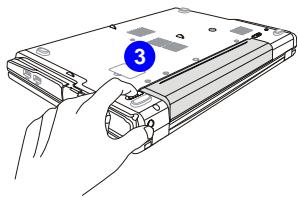 MSI WIND U100 - Repose de l'ensemble batterie - 3