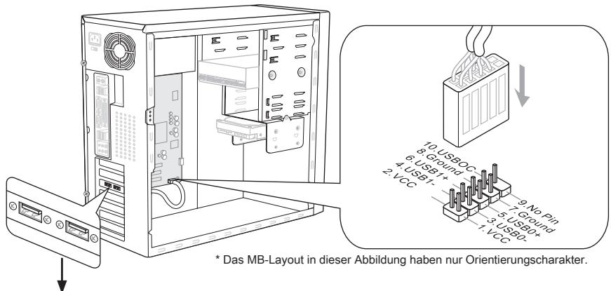 MSI 880GM-E41 - USB Vorderanschluss: JUSB1/ JUSB2/ JUSB3 - 1