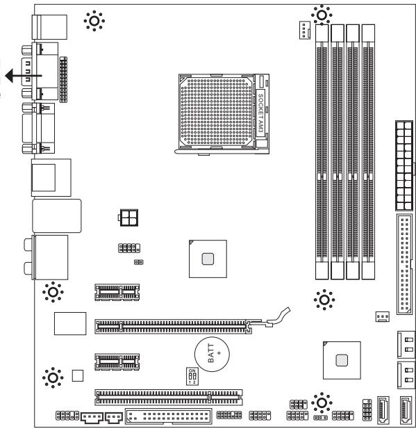 MSI 880GM-E41 - Screw Holes - 1