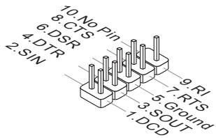 MSI 880GM-E41 - Serial Port Connector: JCOM1 - 1
