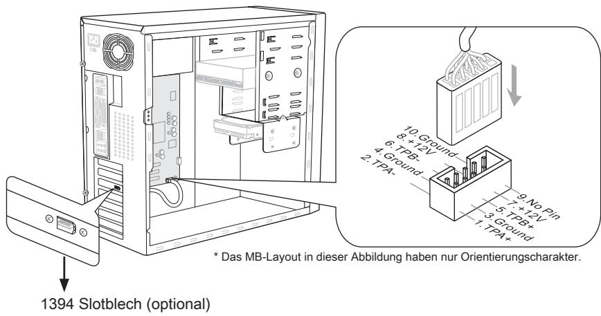 MSI 890FXA-GD70 - IEEE1394 Anschluss: J1394_1 / J1394_2 - 1