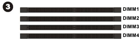MSI G52-75161X6 - Règles de population des mémoires à canal double - 3