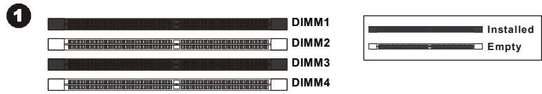 MSI G52-75161X6 - Règles de population des mémoires à canal double - 1