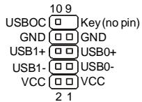 MSI G52-75191X6 - Front USB Connector (Yellow): JUSB1~4 - 1