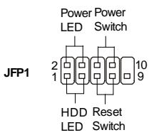 MSI G52-75191X6 - Front Panel Connectors: JFP1, JFP2 - 1