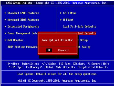 MSI GF615M-P31 - Load Optimized Defaults - 1