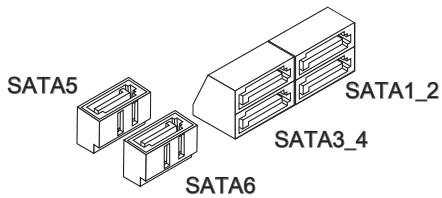MSI MS-7660 - Connecteur Sérique ATA : SATA1~6 - 2