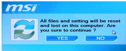 MSI WIND TOP AE1920 - Récapituler le système avec le disque de récapération - 5