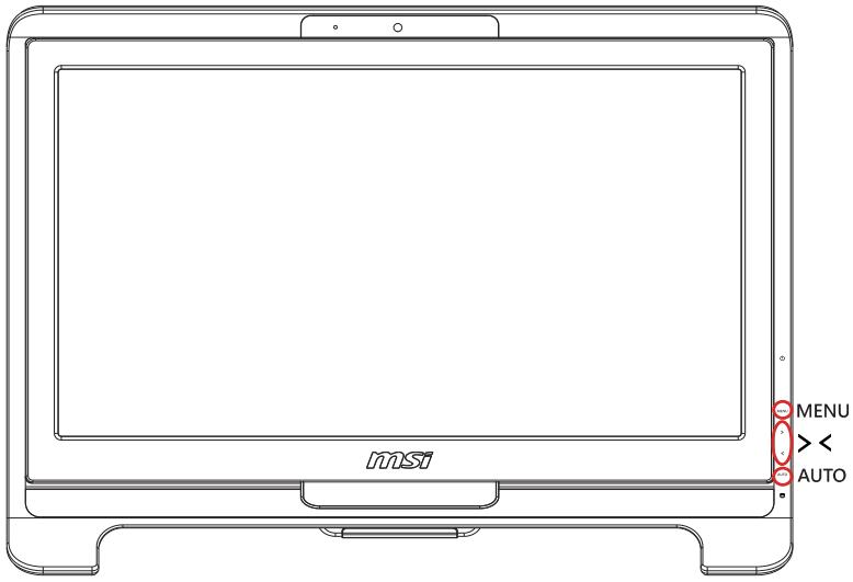 MSI WIND TOP AE1920 - OSD (ON-SCREEN DISPLAY: MENUS à l'écran) - 1