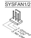 MSI G41M-P33 COMBO - Stromanschlüsse für Lüfter: CPUFAN1, SYSFAN1, SYSFAN2 - 2