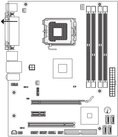 MSI G41M-P33 COMBO - SCREW HOLES - 1
