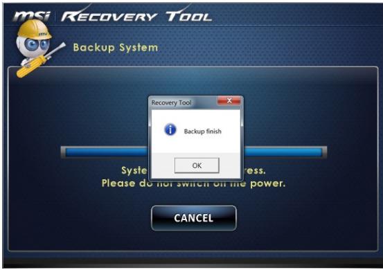 MSI WIND TOP AE2051-055FR - Sauvegarde subsequente - 4
