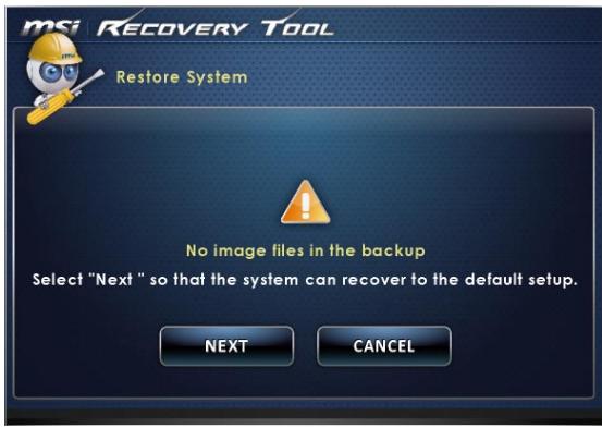 MSI WIND TOP AE2212-020EU - > Restauration du système - 3