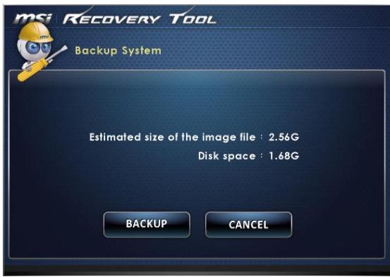 MSI WIND TOP AE2282-010EU - La sauvegarde initiale - 1
