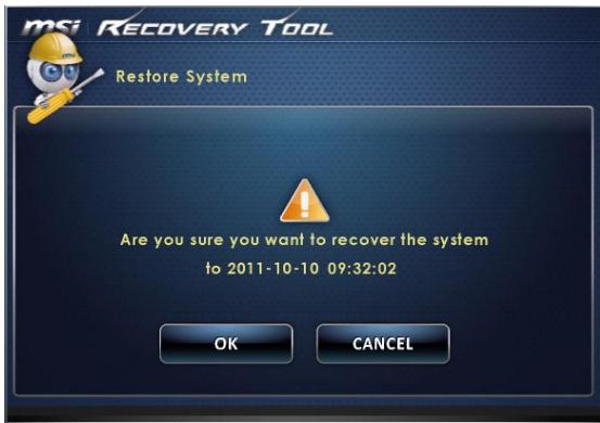 MSI WIND TOP AE2282-010EU - Restauration du système - 2