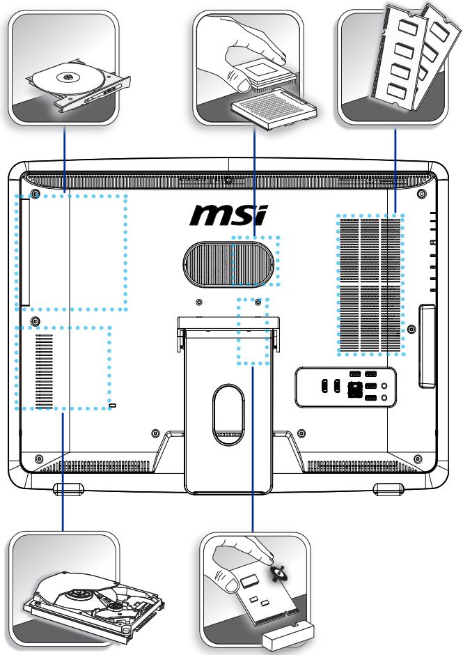 MSI WIND TOP AE2282G-009EU - Remplacement des composants et mises à niveau - 1