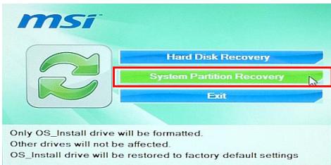 MSI WIND TOP AE2712-001EU - > Récupérer le système avec disques de récapération - 6