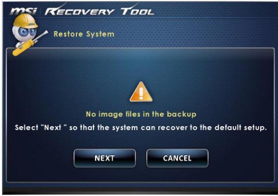 MSI WIND TOP AE2712-002EU,  WIND TOP AE2712-009EU,  WIND TOP AE2712G-004EU - ▶ Restauration du système - 3