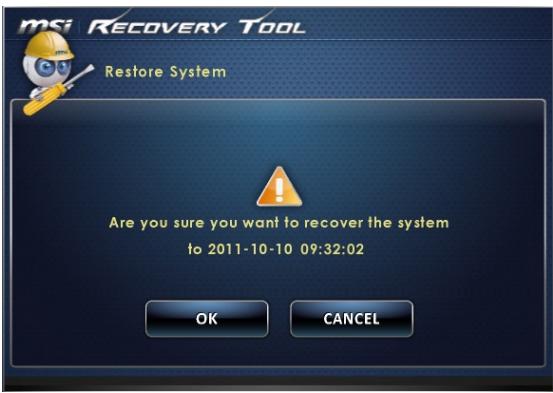 MSI WIND TOP AP1622-002XEU - > Restauration du système - 2