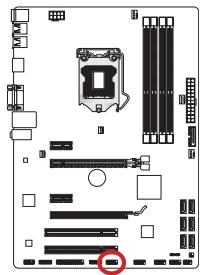 MSI Z77A-G41, Z77A-G41, Z77A-G43 GAMING, Z77A-G45 GAMING, Z77A-G45 THUNDERBOLT, Z77A-GD55, Z77A-GD65 GAMING, Z77A-GD80 - JCOM1: connecteur de port série - 1