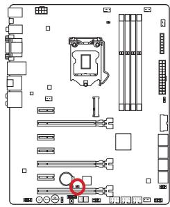 MSI Z87-GD65 - JBAT1: cavalier d'effacement CMOS - 1