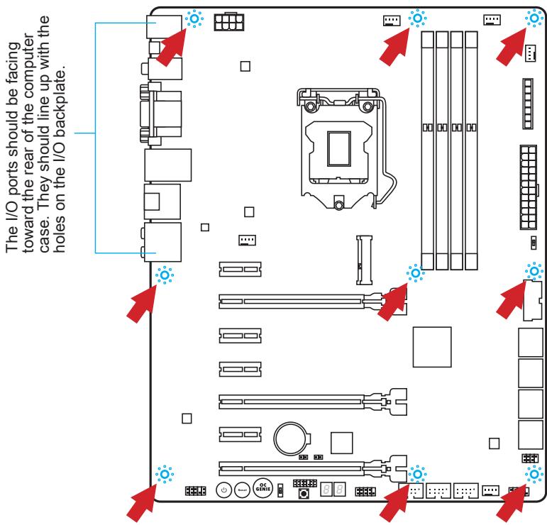 MSI Z87-GD65 - Mounting Screw Holes - 1
