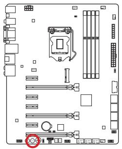 MSI Z87-GD65 - RESET1: Reset-Taste - 1