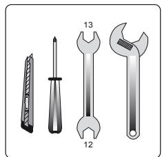 METRONIC KIT TNTSAT TERMINAL 441630 + PLATE - B - Éléments et outils nécessaires : - 1