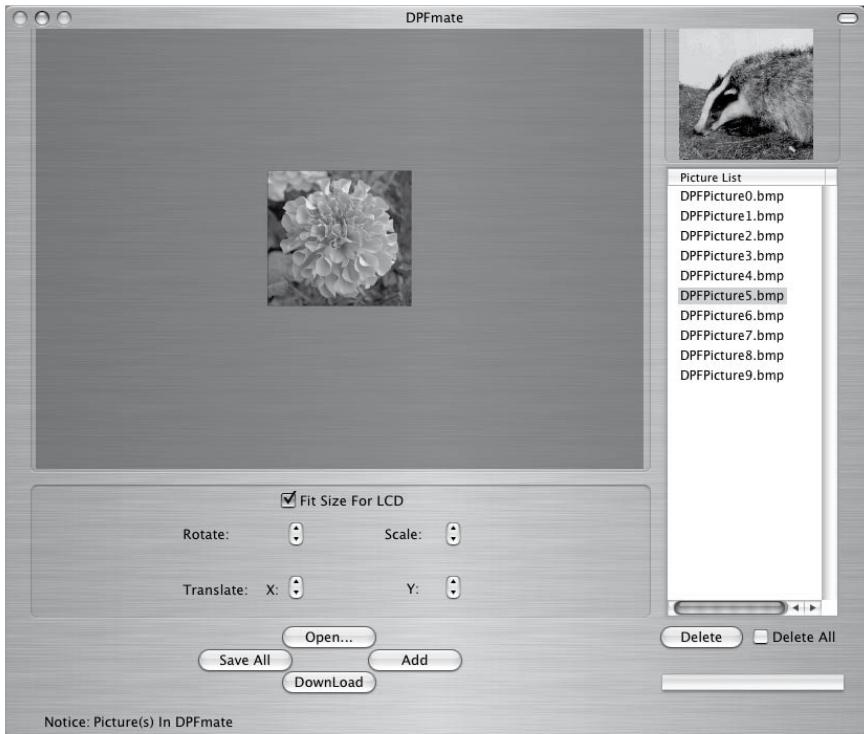 METRONIC PORTE-CLEFS AVEC CADRE PHOTO NUMERIQUE - - Van de beelden op de sleutelhanger overbrengen (MAC OSX) - 1
