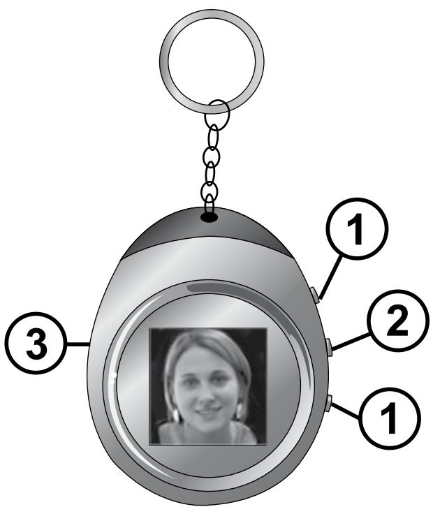 METRONIC PORTE-CLEFS AVEC CADRE PHOTO NUMERIQUE - - Beschrijving van het product - 1