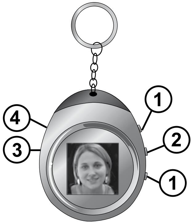 METRONIC PORTE-CLEFS AVEC CADRE PHOTO NUMERIQUE - - Description du produit - 1