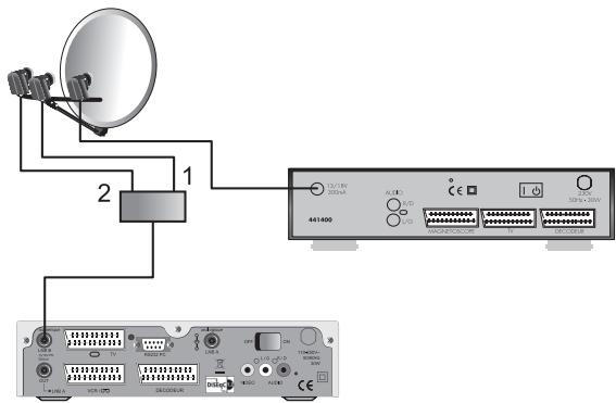 METRONIC SUPPORT 3 LNB - Déclaration du commutateur (sur le 441350 dualisbox métronic) - 3