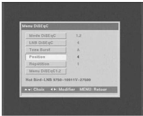 METRONIC TERMINAL NUMERIQUE TOUCHBOX - - Branchement sur un ensemble motorisé diseqc 1.2 déjà calé - 5