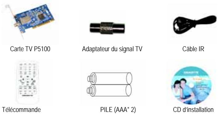 GIGABYTE GT-P5100 - Contenu de l'emballage - 1