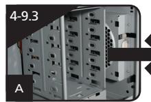 GIGABYTE SUMO 5112 - 4-9 Mise en place de la baie de disque dur amovible/bidirectionnelle - 4
