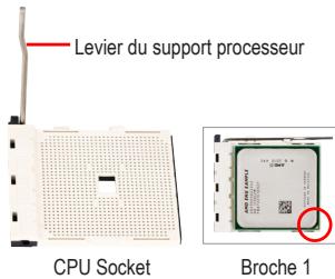 GIGABYTE GA-990FXA-UD7 - Installation d'un processeur AMD (sautez cette étape si la carte mère comprend un CPU intégré) - 1