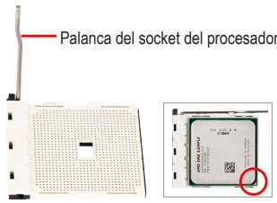 GIGABYTE GA-MA78GM-US2H - Instalación del procesador AMD (omita este bajo si la placá base Tiene una CPU integrada) - 1