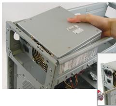 GIGABYTE GA-990FXA-UD3 R5 - Preparacao da caixa e instalacao da fonte de alimentacao - 1