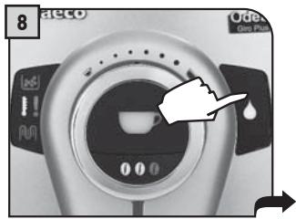 SAECO ODEA GIRO PLUS - STARTING THE MACHINE - MISE EN MARCHE DE LA MACHINE - 2