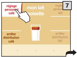 SAECO PRIMEA TOUCH PLUS CAPPUCCINO - PROGRAMMATION DES BOISSONS À BASE DE LAIT - 5
