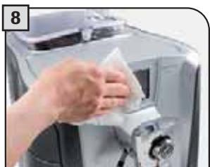 SAECO PRIMEA TOUCH PLUS CAPPUCCINO - GENERAL MACHINE CLEANING - 8