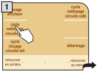 SAECO PRIMEA TOUCH PLUS CAPPUCCINO - CYCLE DE LAVAGE CIRCUITS LAIT - 1