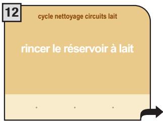 SAECO PRIMEA TOUCH PLUS CAPPUCCINO - CYCLE DE LAVAGE CIRCUITS LAIT - 12