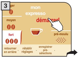 SAECO PRIMEA TOUCH PLUS CAPPUCCINO - PROGRAMMATION CAFÉ EXPRESSO / CAFÉ / CAFÉ ALLONGÉ - 3