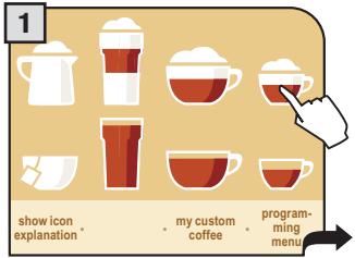 SAECO PRIMEA TOUCH PLUS CAPPUCCINO - ESPRESSO MACCHIATO - 1