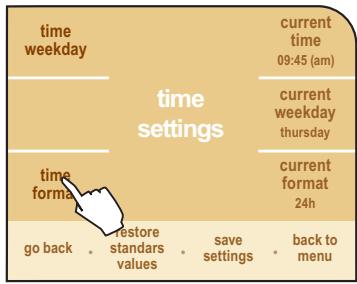SAECO PRIMEA TOUCH PLUS CAPPUCCINO - Time format - 1